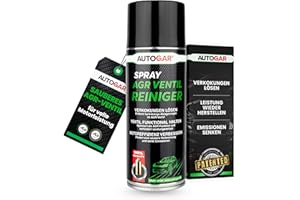 AUTOGAR® AGR Ventil Reiniger Spray 400ml - Entfernt Ruß & Ölkohle im AGR-System - Für saubere Luftzufuhr, mehr Leistung & weniger Emissionen - Anwendung ohne Ausbau