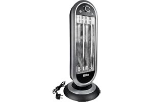 Güde infraröd värmestrålare GIH 900 (900 W värmeeffekt, 2 värmenivåer (450/900 W) med eller utan oscillering, 20 m³ max. Rums