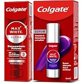 Colgate - Pack Instant Teeth Whitening Serum + Max White Ultra Active Foam Whitening Toothpaste - With Fluoride - Removes Sta