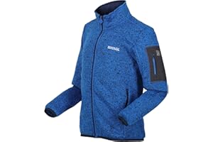 WJL WHISPERING JONES LONDON Regatta Kids Boys Girls Fleece Jacket Zip Marl Micro Fleece Warm Outdoor Textured Jumper