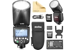 Godox V1PRO-C V1Pro C Tête Ronde Flash Appareil Photo Flash TTL Speedlite 2.4G sans Fil TTL Speedlight Strobe,76Ws HSS 1/8000s pour Appareils Canon Camera