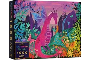 Elena Essex jigsaw puzzles for adults 1000 - Enchanted Forest | jigsaw puzzle | 1000 piece jigsaw puzzles for adults | cool magical dragon fantasy puzzle | puzzle size 70x50cm