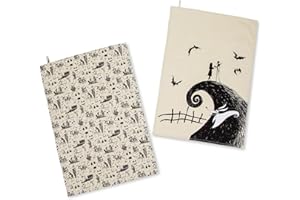UKONIC Disney The Nightmare Before Christmas Black and White Kitchen Hand Towel Set