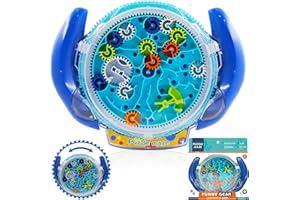 TaimeiMao 3D Maze Labyrinth,3D Maze Puzzle,Geschicklichkeit Labyrinth Puzzle,Labyrinth Spiel,Partyspaß Geduldspiele,Kinder Geschenke,Geschicklichkeitsspiel für Kinder ab 3+ Jahren, Blau