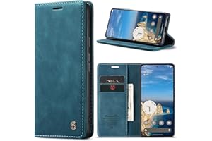 Phernykas Handyhülle für Google Pixel 9A Hülle Leder,Magnetische Klapphülle mit kartenfach und Standfunktion Smartphone Schutzhülle Lederhülle Pixel 9A Flip Book Case (Blaugrün)