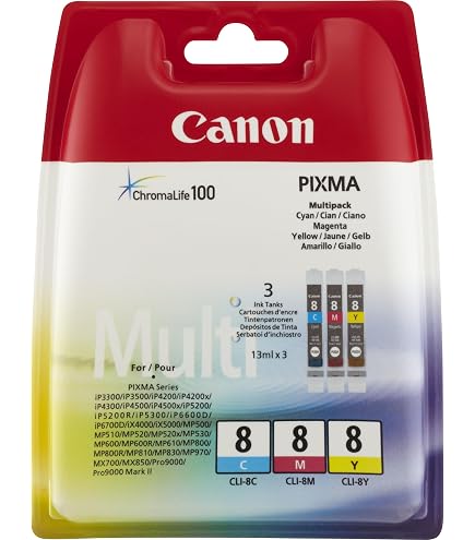 Lot de 20 cartouches d'encre pGI550XL cLI551XL pour canon avec puce et