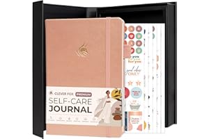 Clever Fox Self-Care Journal Premium – Daily Gratitude & Mental Health Notebook for Women – Reflection & Personal Development Journal (Rose Gold)