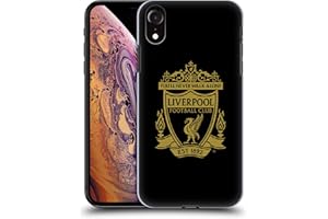 Head Case Designs sous Licence Officielle Liverpool Football Club Noir 2 Crête 2 Coque Dure pour l'arrière Compatible avec Apple iPhone XR