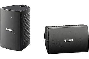 Yamaha NS-AW194 - Altavoces de exterior (2 canales, resistente al agua, 8 ohms, 85 dB), color negro
