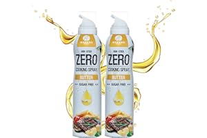 RABEKO PRODUCTS Spray da cucina ipocalorico Rabeko Zero | BURRO | 800 porzioni, 2 kcal per spray | Spray per friggere, grigliare e cuocere al forno | Senza additivi, senza zucchero | 2 x 200ml
