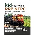 33 Year-wise RRB NTPC Previous Year Solved Papers Stage I & II 2nd English Edition | Original Papers and Authentic Solutions