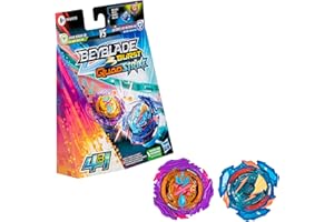 HASBRO Beyblade Burst QuadStrike Dual Pack, Pack de 2 toupies de compétition Ultimate Evo Valtryek V8 et Divine Xcalius X8