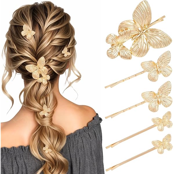 Sankuwen Schmetterlings-Haarspange Mit Kristall – Glitzerndes Accessoire Für Damen