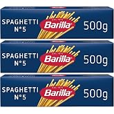Barilla Spagetti (Spaghetti) Makarna No.5 500 g. (3 paketi)