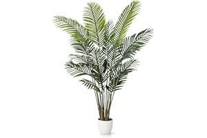 ‎PASCH PASCH® 2 x Areca Kunstpalme groß (160 cm) - Naturgetreu & Langlebig | Realistische Kunstpflanzen groß | Künstliche Pflanzen groß | Palme künstlich | Künstliche Palme für EIN natürliches Ambiente