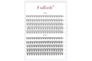 Cils Cluster FADLASH DIY 10+20 Root Extension Cils Individuels Volume Russe Cluster Faux Cils Individuelle Noir Mat Bouquet Cils 0.07-D Curl Plateau Mixte(10+20D-0.07D, mix 8-16mm)