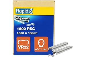Rapid Ringklammer VR22, Galvaniserad, 5–11 mm, Silver, 1600-pack