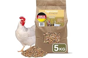 Eggersmann Körnerpick 5kg Premium Nourriture Poule - Premium Aliments pour volailles - Graines Poule - Premium mélange de graines pour Poules, oies & Canards de Fabrication Naturelle