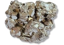 Pyrite Stone Original Cluster Stone - Natural Energised Golden Pyrite Stone for Healing, Willpower, Money Manifestation, Vast