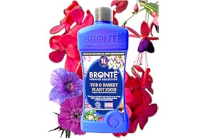 BRONTE HERITAGE COLLECTION Bronte Tub & Hanging Basket Plant Food Fertiliser – 1L Bottle Makes 250L Liquid Feed Patio Container & Window Box Flowers Indoor or Outdoor. Organic-Based, Seaweed-Enriched, Pet-Friendly, UK Made.