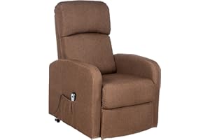 Gremium Poltrona Relax Elettrica Con Sistema Alzapersona, Reclinabile a Letto E Seduta Ergonomica In Tessuto Per Arredo Salotto, Soggiorno e Ufficio