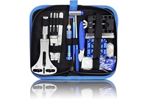 ACBAGI Watch Repair Tool Kit Watch Tool Set for Watch Back and Link Removal Battery Replacement Strap Adjustment Case Opener Screwdriver Set Opening Tool