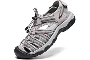 ZYLDK Sandały turystyczne letnie męskie buty sportowe outdoorowe buty z zamkniętymi palcami skórzane na co dzień trekkingowe spacery dotykowy zamykany