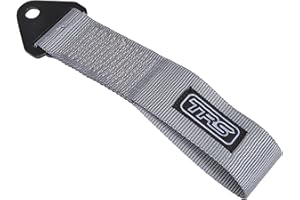 TRS-MOTORSPORT Original TRS Loop Universal Tow Loop Tow Eye Racing Tow Hook JDM Tuning Grey Silver