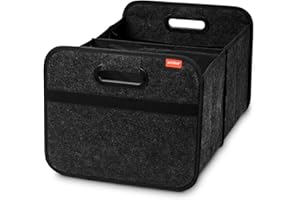 ‎ACHILLES Achilles Auto-Faltbox XL - Filz-Kofferraumtasche Mit Großem Stauraum - Einkaufstasche - Aufbewahrungsbox für Organisiertes Verstauen (Anthrazit)