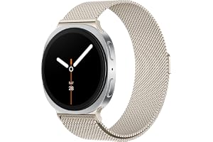 Raradev Milanaise magnetiskt armband i rostfritt stål kompatibelt med Samsung Galaxy Watch 8 40 mm 44 mm/Galaxy Watch 8 Class
