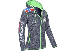 Nebulus Damen Fleecejacke NORSKA, warme Fleece Jacke, mit langem Full-Zip Reißverschluss