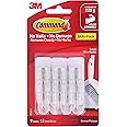 3M Command Pack 9 Hooks, Holds Upto 225Gms,Removable,Comes Off with No Paint Damage,Small Wire Wall Hooks, Reusable, Adhesive Plastic Hooks for Wall, Multi-Surface Damage Free Hooks (White, 9 Hooks)