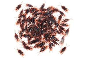 BESTOYARD Les Faux Insectes de cafard de la Nouveauté de Blague de cafard 100pcs semblent Réels pour Halloween