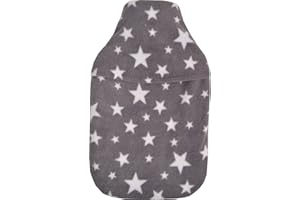 Vagabond Bags Ltd Stars Grey 2 Litre Hot Water Bottle and Cover