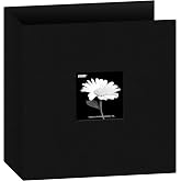 Pioneer Photo Albums 3-Ring Fabric 8.5"X11"-Black -T811CBF-BK