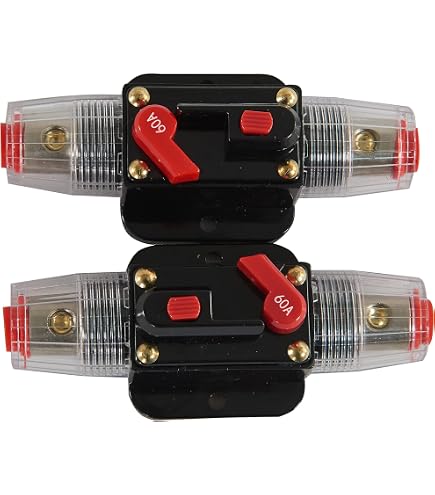 Zekeringautomaat 12-24V – 50A Tot 100A Resetbare Stroomonderbreker, Waterdicht Voor Auto, Boot, Camper En Marine (50A)