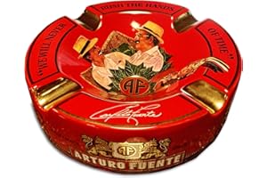 Arturo Fuente Cendrier en porcelaine Rouge Grand format 22,2 cm