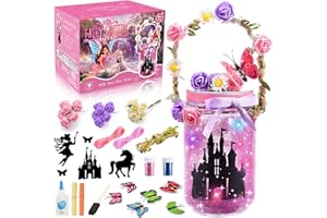 Hapikids Craft Kits for Kids, 3-12 Year Old Girl Gifts for 5 6 7 8 Year Olds Girl Toys Age 4-10 Fairy Lantern Craft Kit Girls Birthday Presents Arts And Crafts for Kids Toys Age 3-10 Year Old