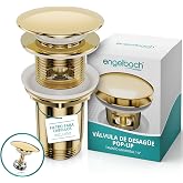 Engelbach&reg; Universal Drain Valve Washbasin with Overflow - Click Clack with 4 Seals - Suitable for Standard Basins - Installa