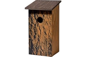 dobar 11005e - Nido Classico con Corteccia d'albero Stampata Betula pendula, Mais da Appendere, 15,5 x 14,5 x 30 cm, Motivo: Betulla, Taglia Unica