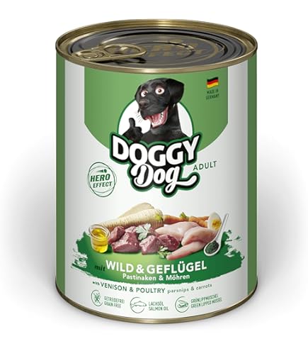 Paté Per Cani Manzo E Salmone Senza Cereali - 6 Lattine Da 400g | Cibo Umido Con Verdure E Omega - Foto 2