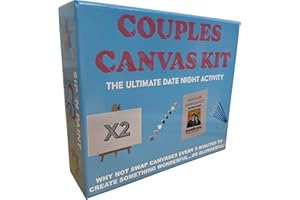 Diabolical DP1414 Couples Canvas Kit - Couple Painting Canvas Set, for Couples, for Couple, 1 Year for Boyfriend, Date Night Games