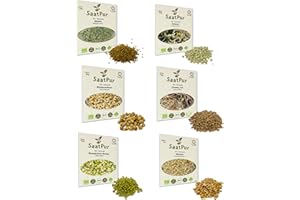 SAATZUCHT BARDOWICK 2,6 kg BIO Keimsprossen Mischung -6 Sorten Mix- Keimsaat Samen für die Sprossenanzucht 250g Erbsen, 500 g Kichererbsen, 100 g Linsen, 250 g Alfalfa, 500 g Mungobohnen, 1 kg Weizen Sprossen Microgreen Mikrogrün