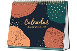 INDEME 2026 Desk Calendar - Desktop Calendar 2026 from January 2026 to December 2026, Running weekly memo page, 25.3 x 20.5 x 7.8 cm, Home study office Tricolor