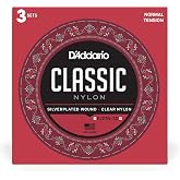 D'Addario Gitar Telleri - Klasik Naylon Gitar Telleri - EJ27N Klasik Gitar Telleri - G&uuml;m&uuml;ş Kaplama Sarma, Naylon &Ouml;z, Şeffaf &Ouml;