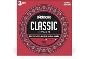D'Addario EJ27N-3D Normal Tension Student Nylon Classical Guitar Strings