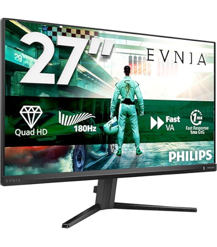 Philips Evnia 27M2N5500-27 Inch QHD Gaming Monitor, 180 Hz