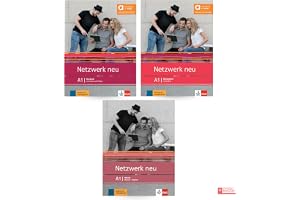 Netzwerk Neu A1 German Learning 3 Book Set (Coursebook + Workbook + Glossary) for Goethe-Zertifikat A1 / ÖSD A1 / telc A1 Preparation