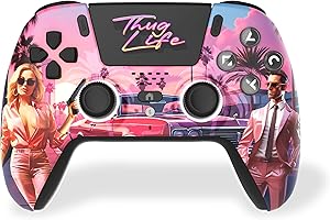 Freaks and Geeks-Manette Bluetooth pour PS5 LED - Thug Life