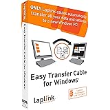 Laplink Easy Transfer Cable | Includes PCmover Migration Software and USB 3.0 Cable | Single Use License | Migrates Files and
